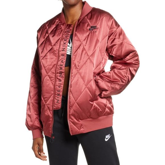 Nike Jackets & Blazers - SOLD! NIKE Air Satin Fill Bomber Jacket NWT